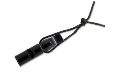 ACME Doppeltonpfeife mit Trill 640 schwarz inkl. Pfeifenband