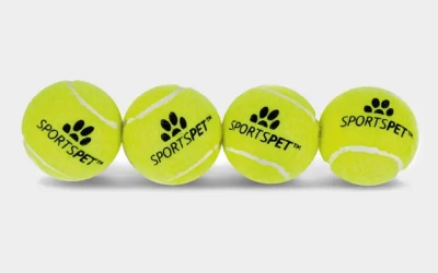 SPORTSPET Tennis Balls 4-Pack