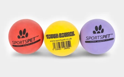 SPORTSPET Tough Bounce Ball 3-Pack