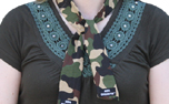 Aqua Coolkeeper Cooling Necktie, kühlendes Halsband, camouflage