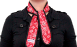 Aqua Coolkeeper Cooling Necktie, kühlendes Halsband, red western