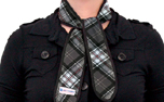 Aqua Coolkeeper Cooling Necktie, kühlendes Halsband, scottish grey