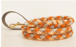 Biothane Paracord geflochtene Hundeleine, orange
