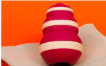 Bobble Futterspielzeug, rot/weiss