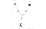 Bracco Original Pfeifriemen aus natürlichen Materialien, handgewickelte Perle, Geweih, keltische Perlen