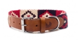 Buddys Dogwear Peruvian Indian red dog collar