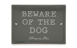 Designed by Lotte Beware of the Dog Hund Keramikschild