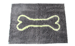 Dirty Dog Doormat Hundematte blue edition, cool gray/lime