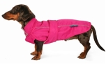 Django City Slicker Allwetter-Hundejacke und Regenmantel  Cerise Pink