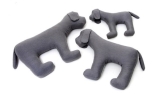 Doctor Bark Toy Dog Hundespielzeug für Allergiker, grau