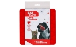 Eat Slow Live Longer Lick Mat Honeycomb Red