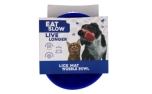 Eat Slow Live Longer Lick Mat Wobble Bowl Blue