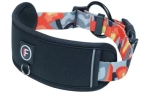 Finnero Camocolor Adjustable Collar For Dogs Orange