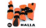 FinNero HALLA Outdoor Fleece-Booties orange