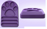 Freezbone Hundespielzeug FreezPaw Hundematte, violett