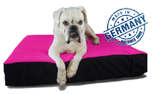 iqo Hundematratze (Kaltschaum) mit Softshell-Bezug, pink/schwarz
