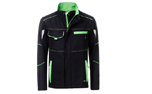 James & Nicholson Softshell Workwear Jacket, black/lime-green