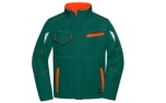 James & Nicholson Workwear Jacke, dark-green/orange