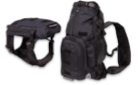 K9 Sport Sack Hunderucksack, begehbar mit Geschirr und Stauraum, anthrazit schwarz