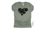 Kashell Creations Puppy Love T-Shirt heather army