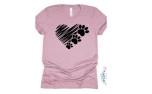 Kashell Creations Puppy Love T-Shirt heather orchid/pink