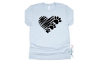 Kashell Creations Puppy Love T-Shirt heather prism blue