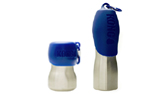 KONG Hundetrinkflasche aus rostfreiem Edelstahl, blau