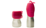 Kong Hundetrinkflasche aus rostfreiem Edelstahl, pink