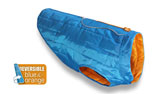 Kurgo Loft Dog Coat Wintermantel, blau/orange