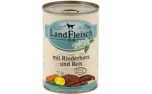 Landfleisch Dog Pur Rinderherzen & Reis