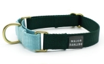 Major Darling Evergreen with Ice Blue Martingale Collar