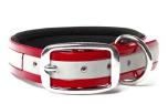 Mystique Biothane Halsband Deluxe Neopren, reflex gold rot