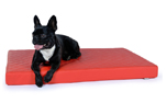 padsforall Hundematte Nuvola aus Kunstleder gesteppt, rot