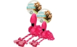 Pawise Hundespielzeug Flamingo mit Beinen aus Tau-Seilen