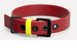 pawpow Hundehalsband Veganes Leder Rot