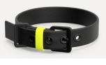 pawpow Hundehalsband Veganes Leder Schwarz