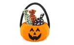 P.L.A.Y. Pet Lifestyle and You Halloween Pumpkin Basket - with 3 pcs of Squeaker-filled Candies