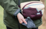 pomppa BeltBag Gürteltasche für Hundehalter, weinrot