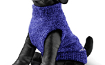 Rogz Hundepullover Wolfskin, blau melange