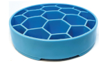 SodaPup Honeycomb Design eBowl Enrichment Anti-Schling-Napf, blau