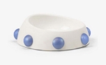 United Pets Boss Bowl Nano White/Blue mother of pearl studs