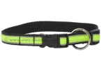 Weltmeisters Dogfood Dogsport Halsband Sport mit Schnellverschluss, schwarz-neongrün