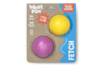 West Paw Zogoflex Boundr Fetch Hundeball, gelb/pink