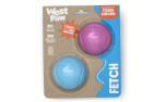 West Paw Zogoflex Boundr Fetch Hundeball, pink/blau